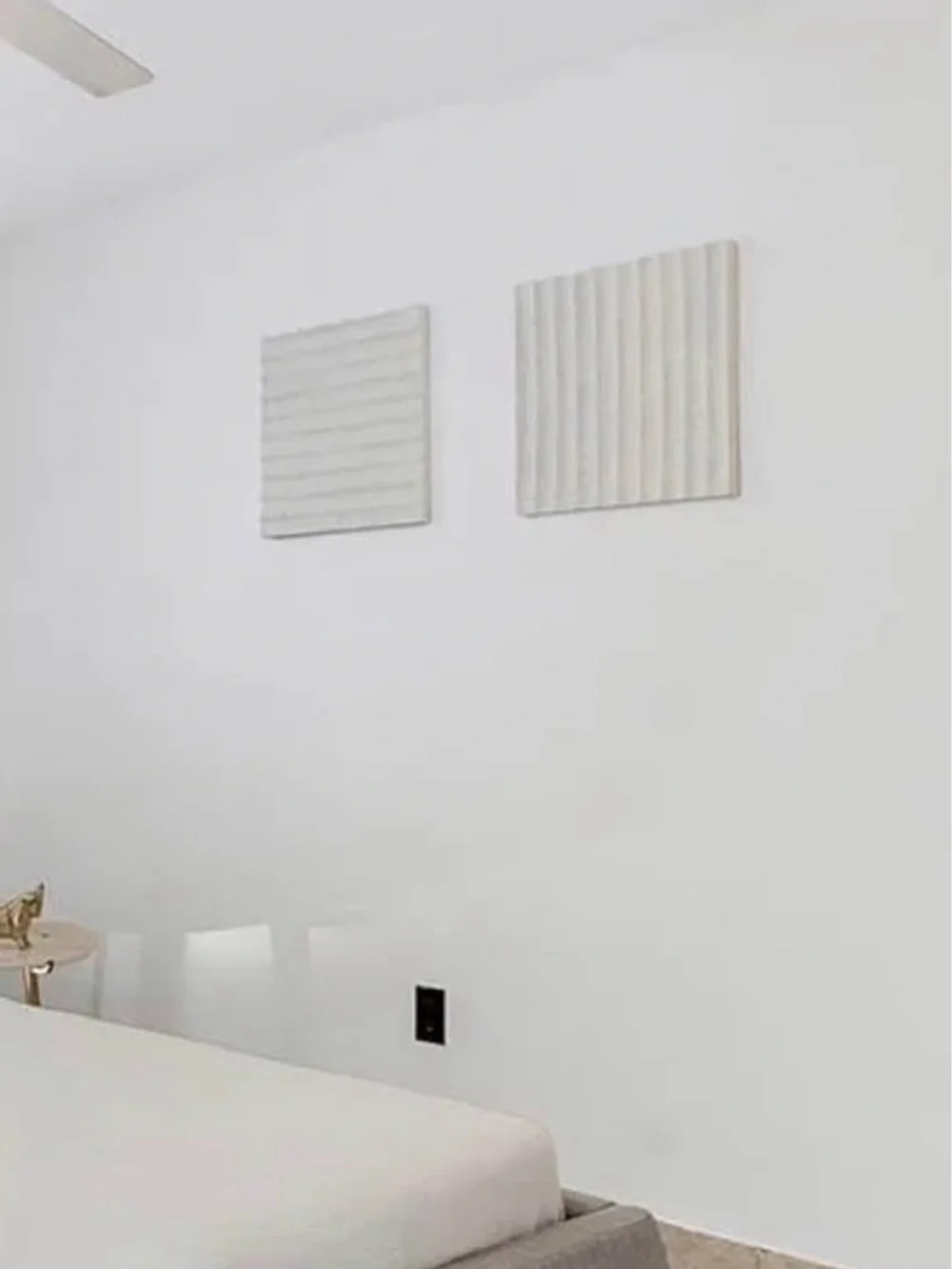 White volcanic Stone Wall Art (2 panels) crate & barrel